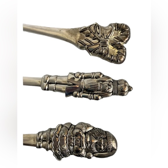 International Silver Company Christmas Holiday 3 PC Serving Set Silver Plated - Picture 7 of 9